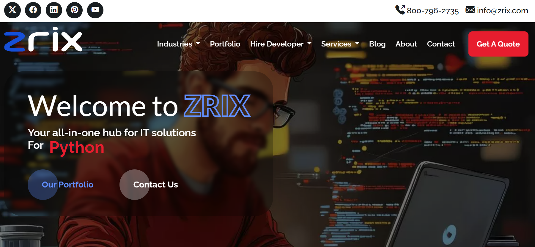 ZRIX webpage