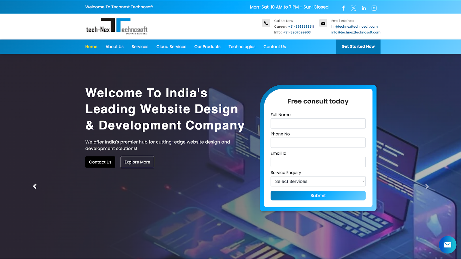 Technext website