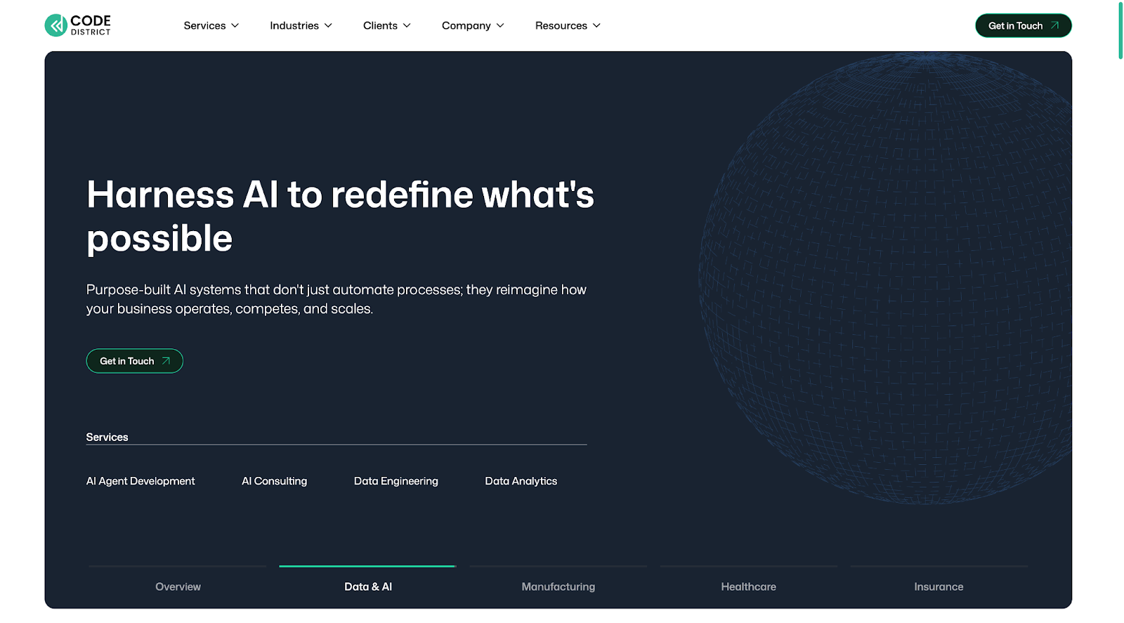 Code Distict website