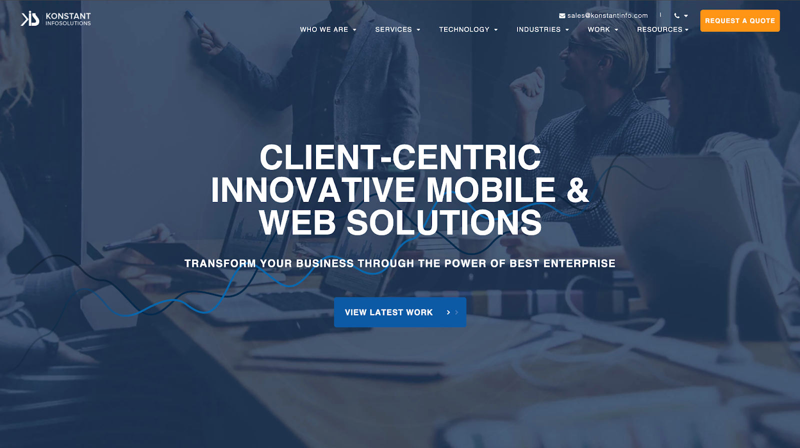 Konstant Infosolutions website