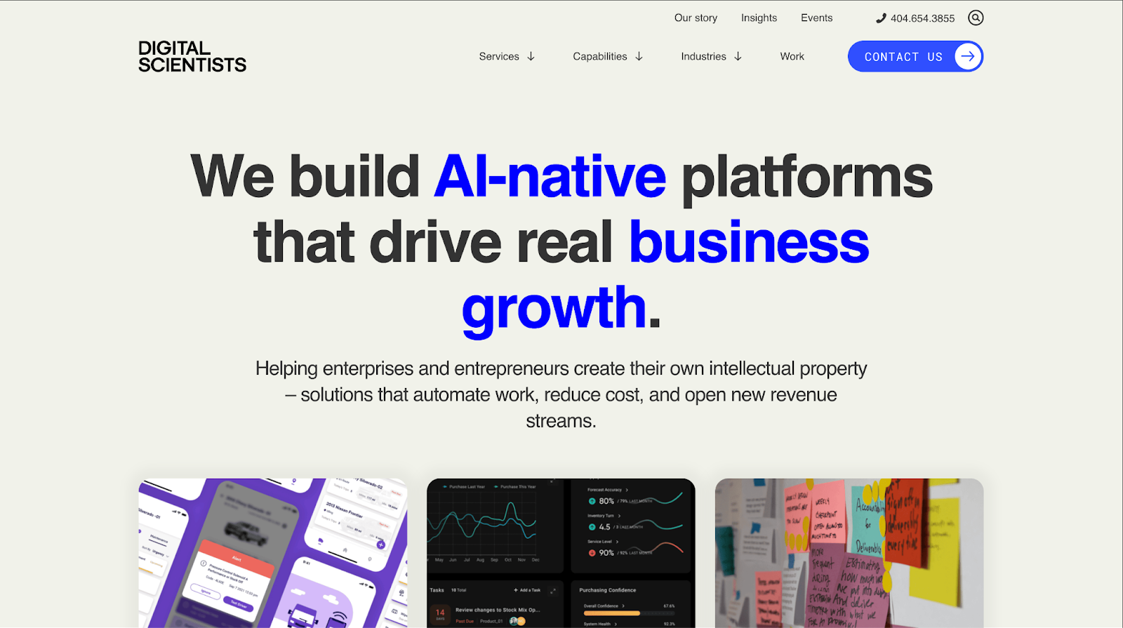 Digital Scientists website