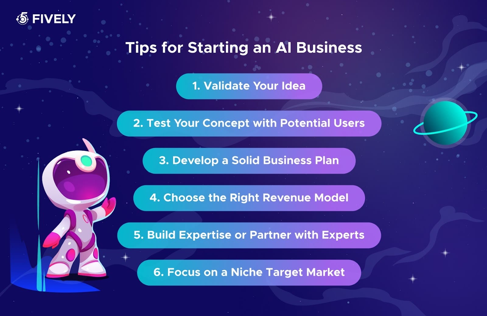 Tips for starting an AI business