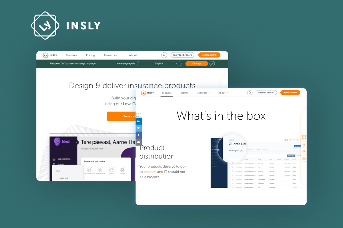 Digitalization in the Insurance Domain: Insly