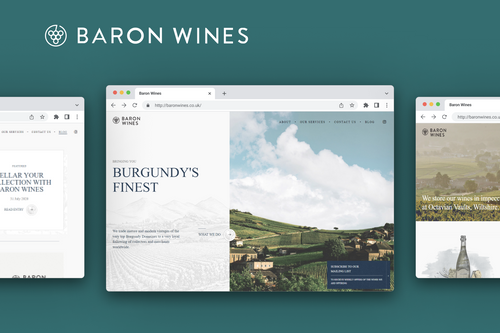 Custom Wine and Spirits Website: BaronWines